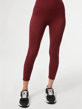 NUX Burgundy Seamless High-Waist Leggings